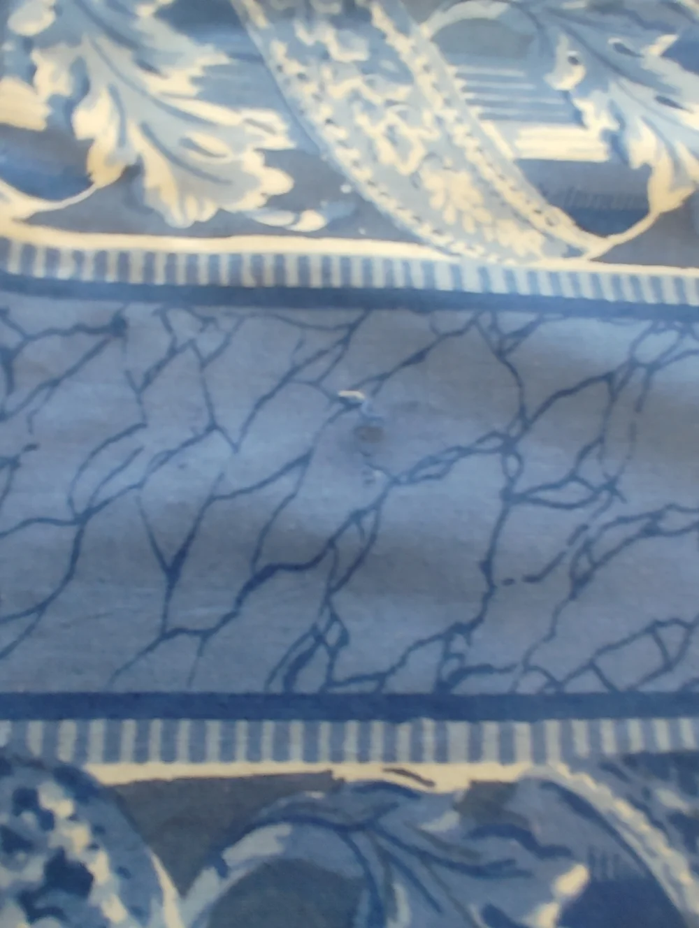 Blue Floral Tablecloth - 56